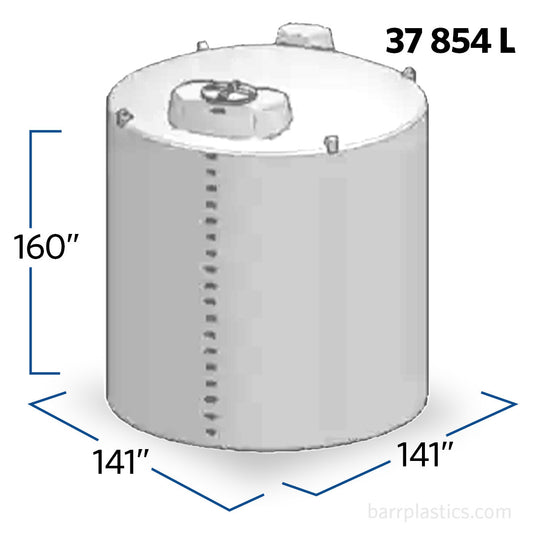 10000 Gallon Plastic Vertical Liquid Storage Tank | 44087