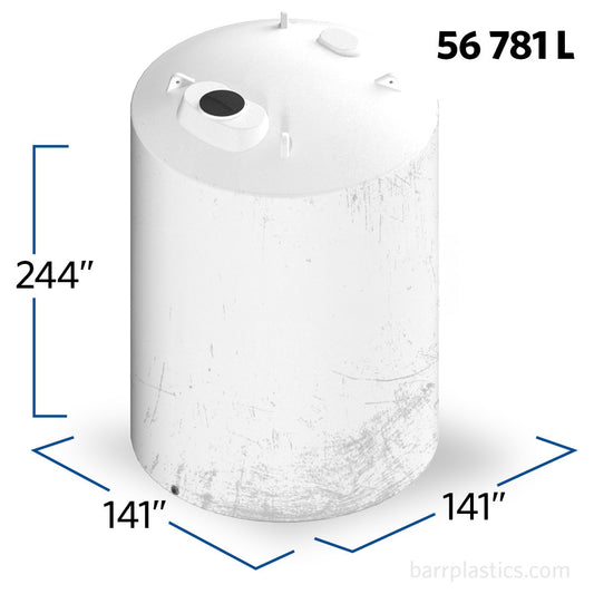 15500 Gallon Plastic Vertical Liquid Storage Tank | 43941
