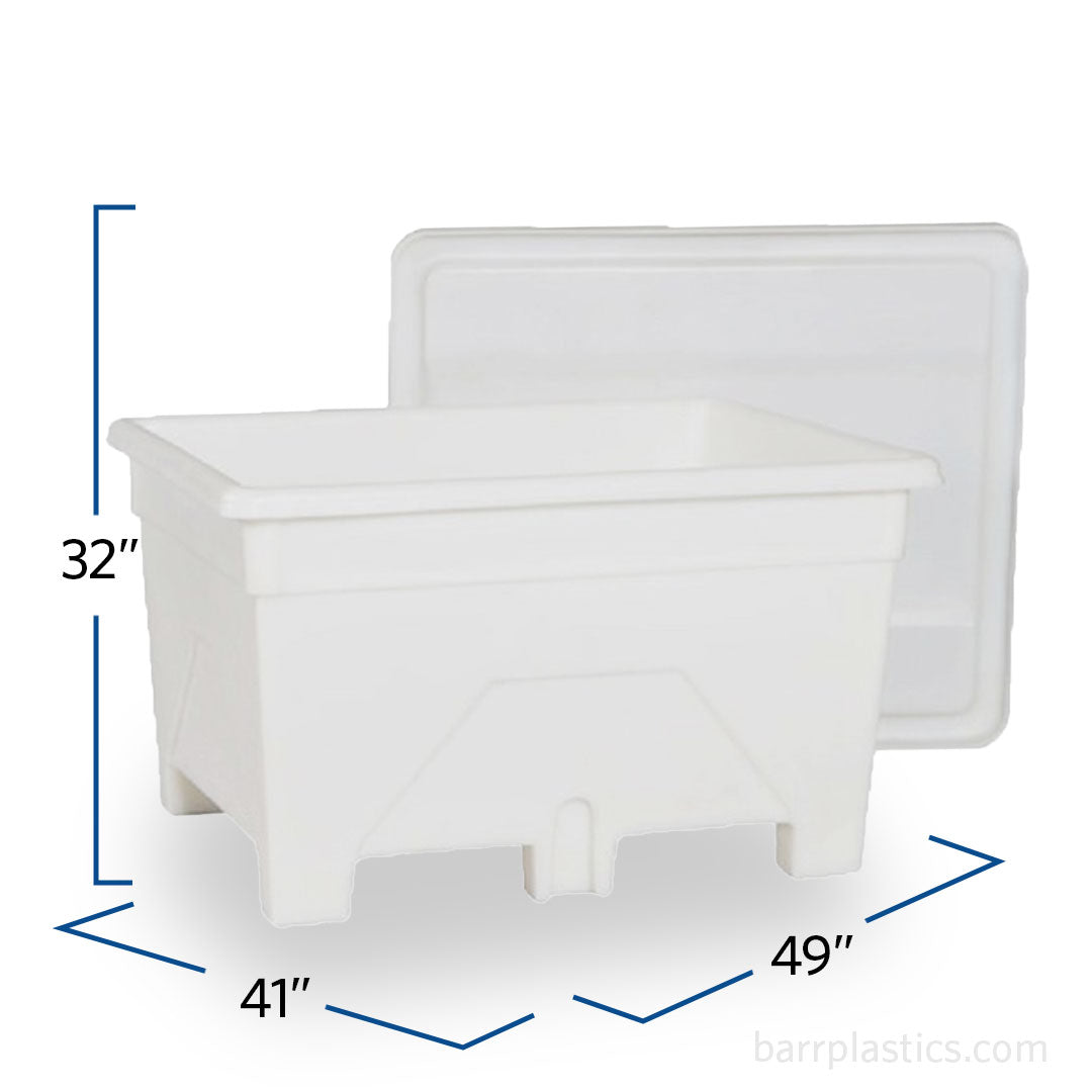 180 Gallons Heavy Duty Versa Tote with Lid | VT1200HD