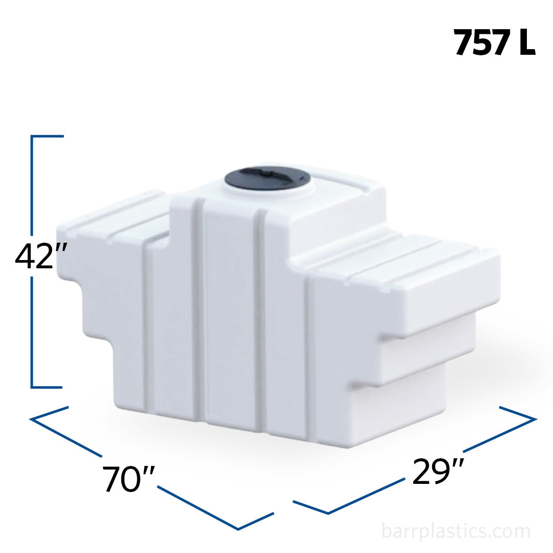 200 Gallon Space Saver Pickup Tank | SSPU0200-700 | BARR Plastics