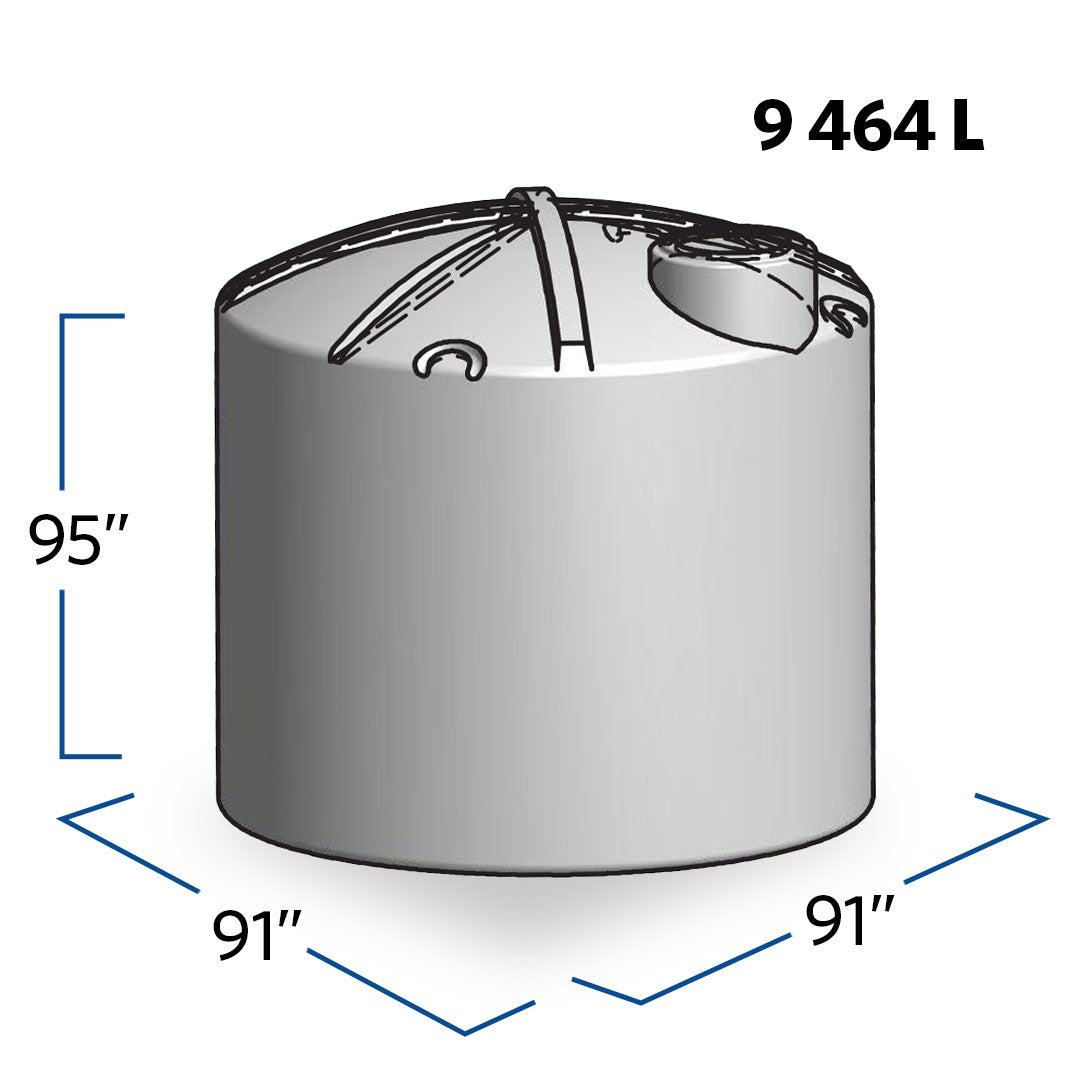 2500 Gallon Plastic Vertical Water Storage Tank | 40182