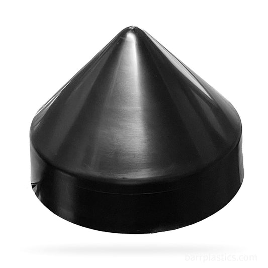 13.0" Cone Polypropylene Pile Cap (Black) | PILECAP 13.0B