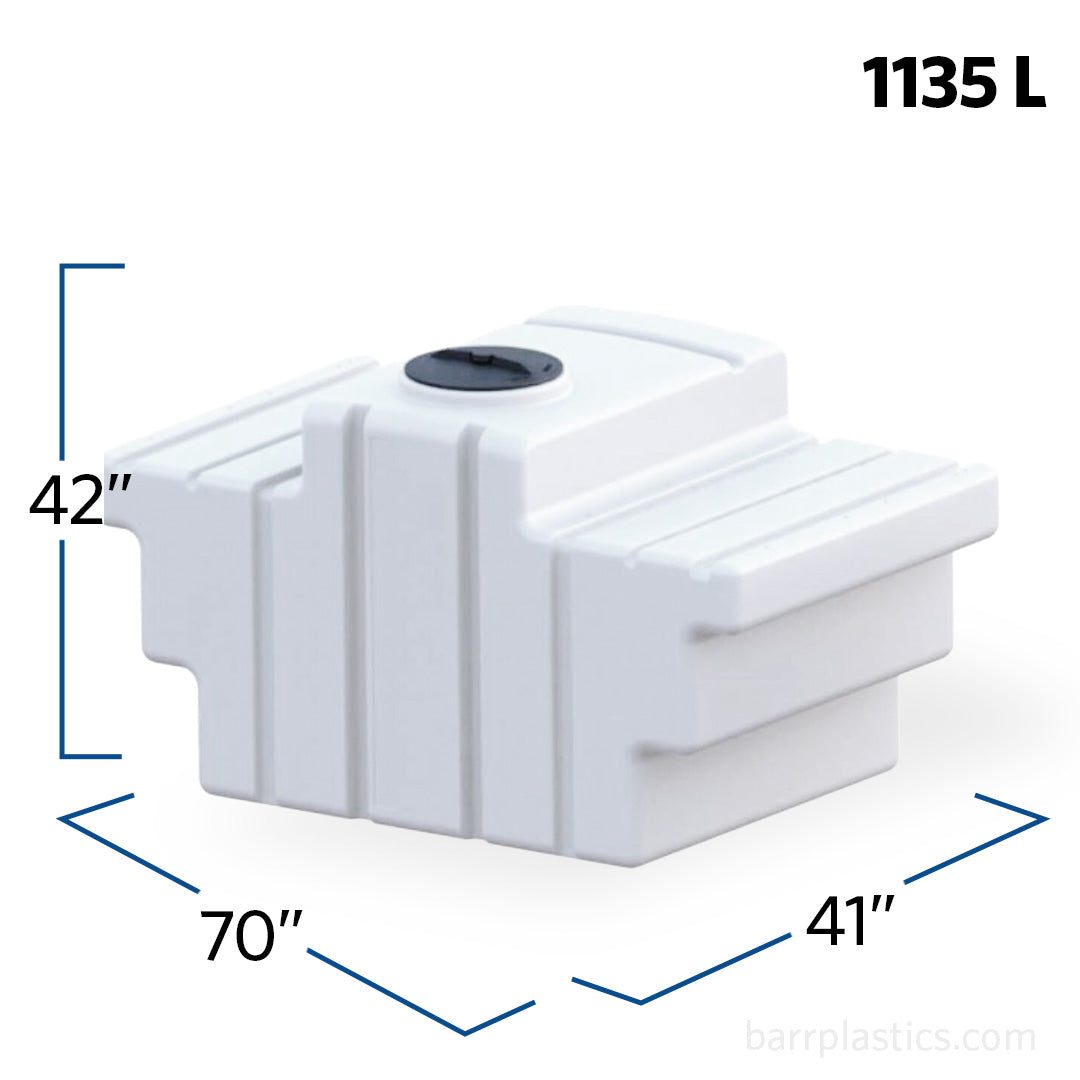300 Gallon Space Saver Pickup Tank | SSPU0300-70 | BARR Plastics