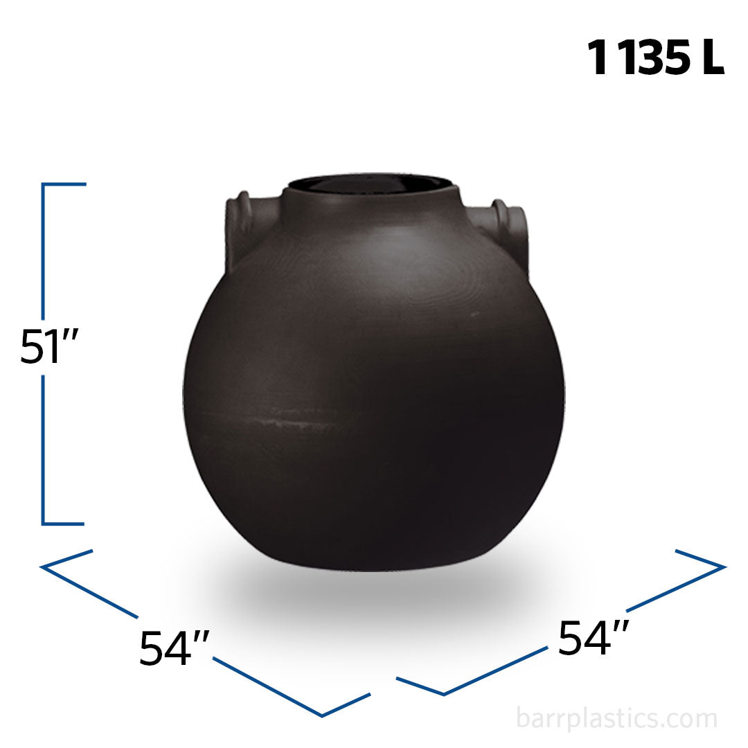 300 Gallon Spherical Pump Tank (PLUMBED) | 41319-PL