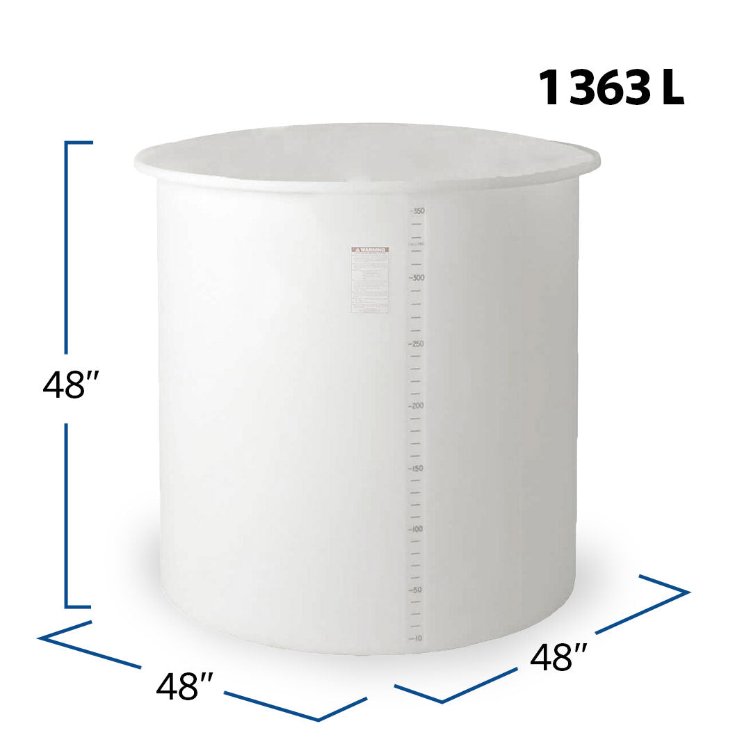 360 Gallon Open Top Vertical Tank | OP0360-48