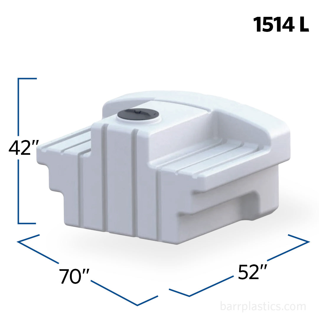400 Gallon Space Saver Pickup Tank | SSPU0400-70