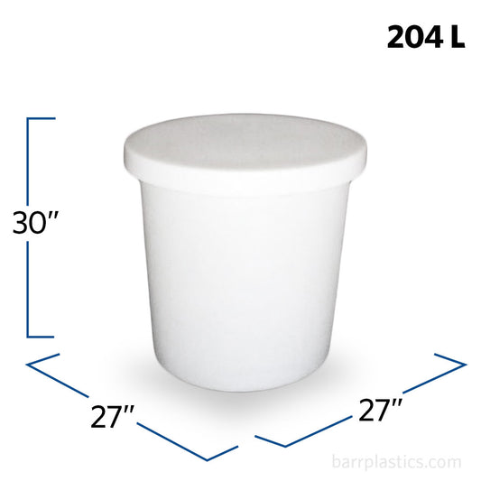 55 Gallon Open Top Vertical Tank with Lid | OT-45-L