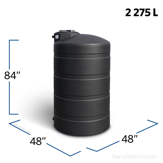 600 Gallon Plastic Vertical Water Storage Tank | 44517