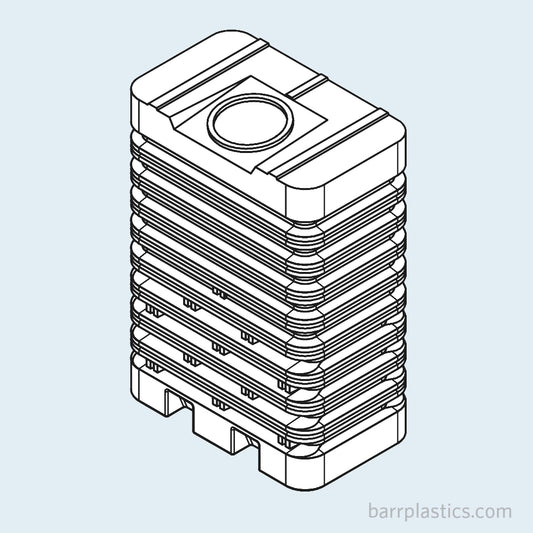 600 Gallons Vertical Ribbed Storage | 44528