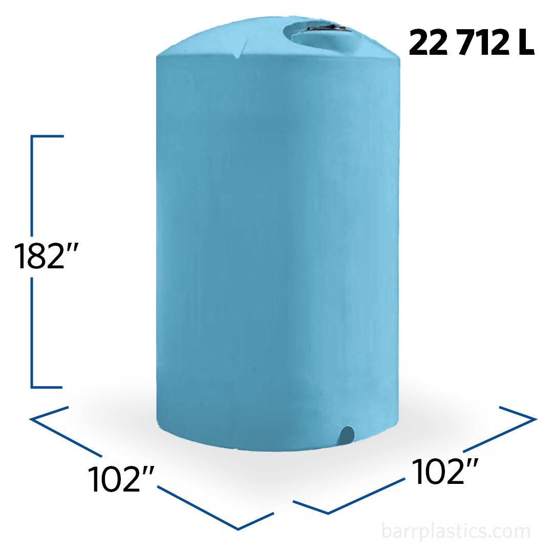 6000 Gallon Plastic Vertical Liquid Storage Tank | 40233 | BARR