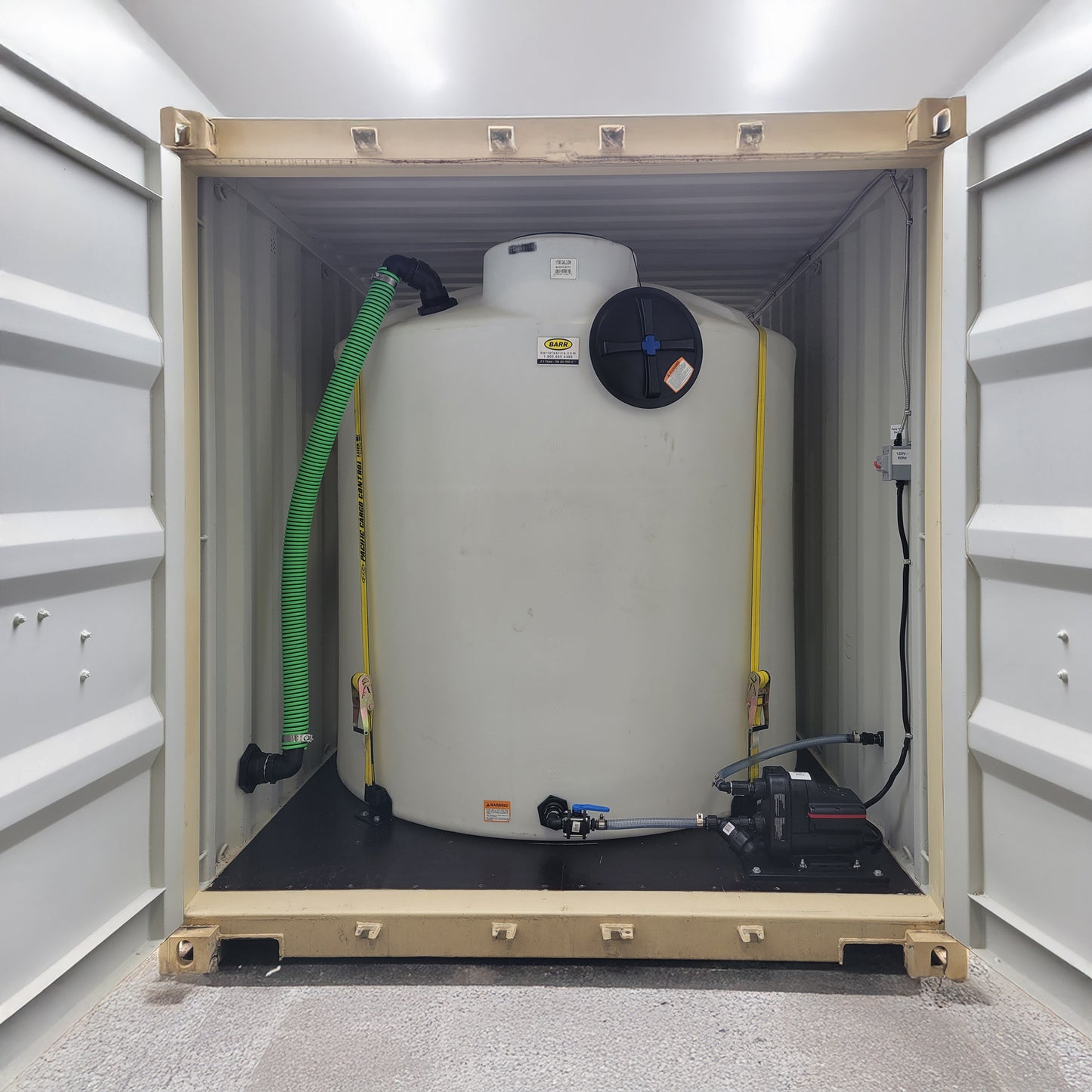 Custom Containerized Heated & Insulated Water Storage System