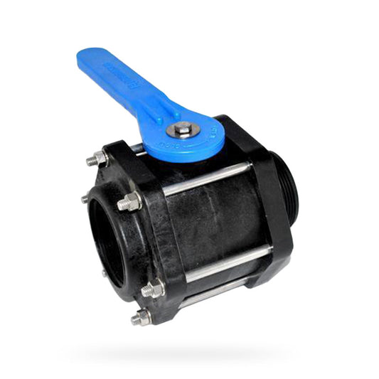 Poly Propylene Bolted Ball Valves Male Thread x Female Thread