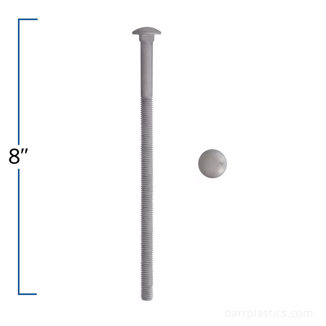 3/8" x 8" Galvanized Carriage Bolt | B852-513