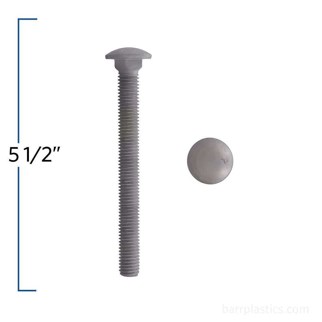 1/2" x 5-1/2" Galvanized Carriage Bolt | B852-597