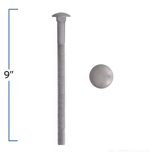 1/2" x 9" Galvanized Carriage Bolt | B852-605