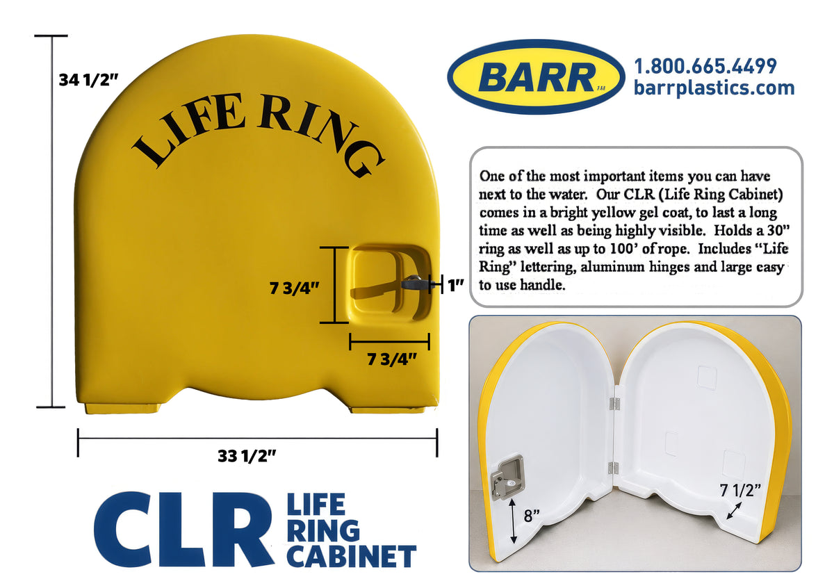 Fiberglass Life Ring Cabinet | LRH-E