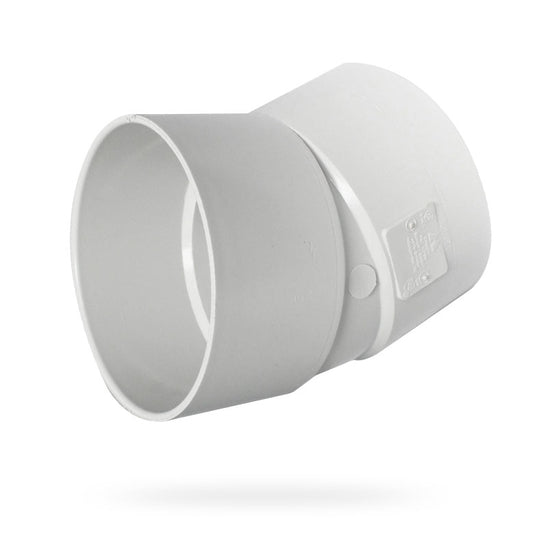 6" PVC 22 1/2° Drain Elbow SDR35 HxH | 414206BC