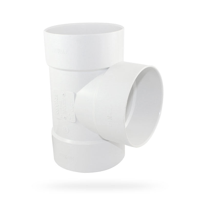 4" PVC Drain Tee SDR35 HxHxH | 414104BC
