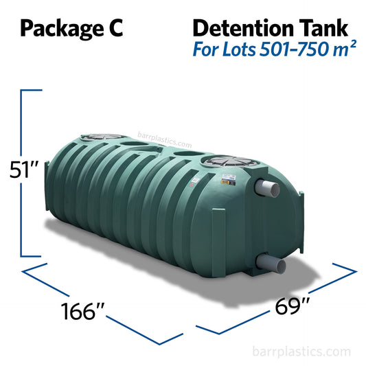 Package C – Detention Tank For Lots 501–750 m²