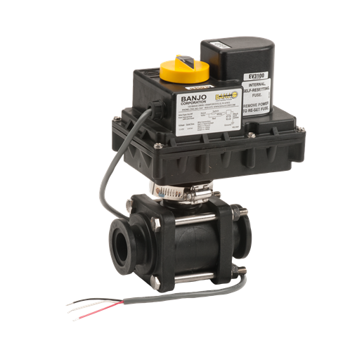 1" FULL-PORT 'ON/OFF' ELECTRIC BALL VALVE FLG | MEV100CF