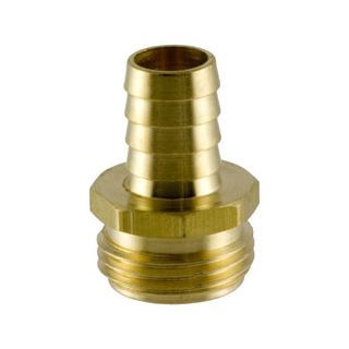 Brass Garden Hose to Hose Barb Adapters at BARR Plastics