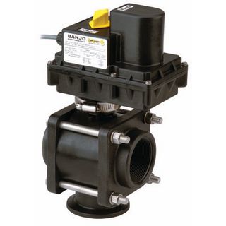 3 way electric on / off ball valves at BARR Plastics