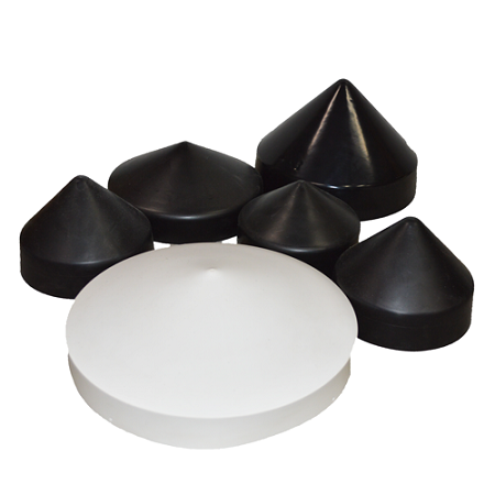 Round Pile Caps for Docks at BARR Plastics