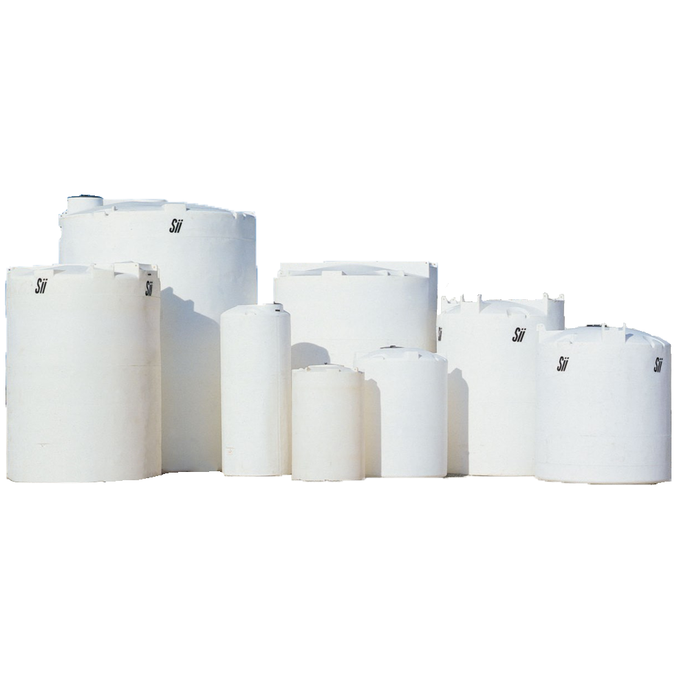 Picture of 8 industrial tanks made for industrial applicaitons.