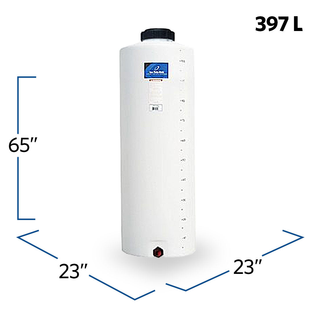 105 Gallon Plastic Vertical Liquid Storage Tank | VT0105-23| BARR Plastics