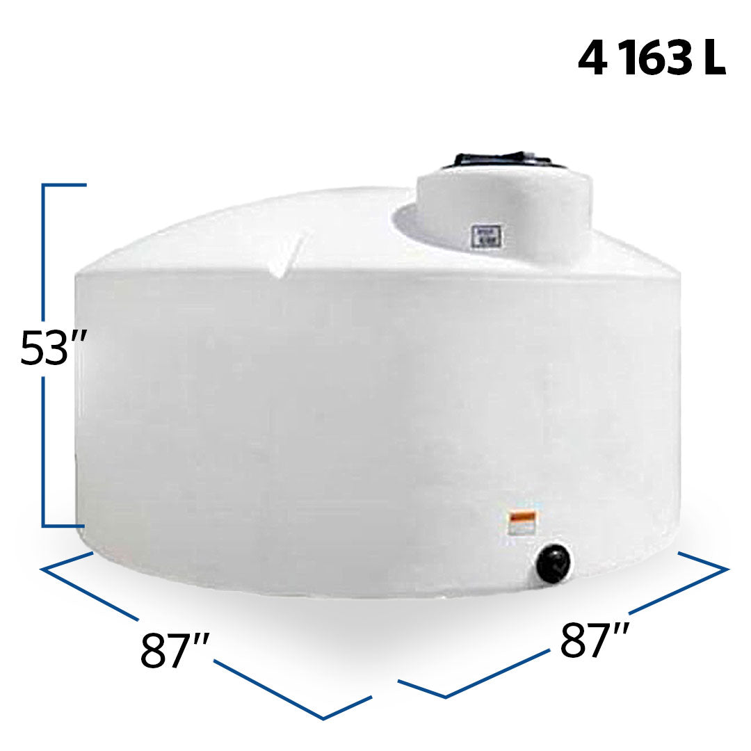 1100 Gallon Plastic Vertical Liquid Storage Tank | 40070 | BARR Plastics