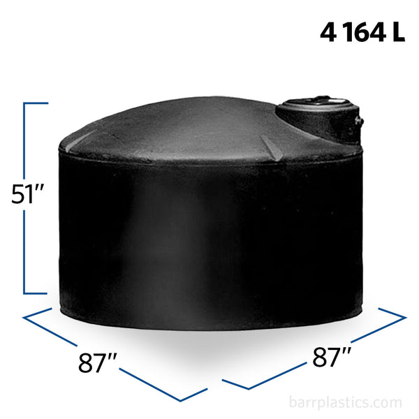 1100 Gallon Vertical Water Storage Tank | 40704 | BARR Plastics