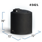 1200 Gallons Plastic Vertical Water Storage Tank | 44519