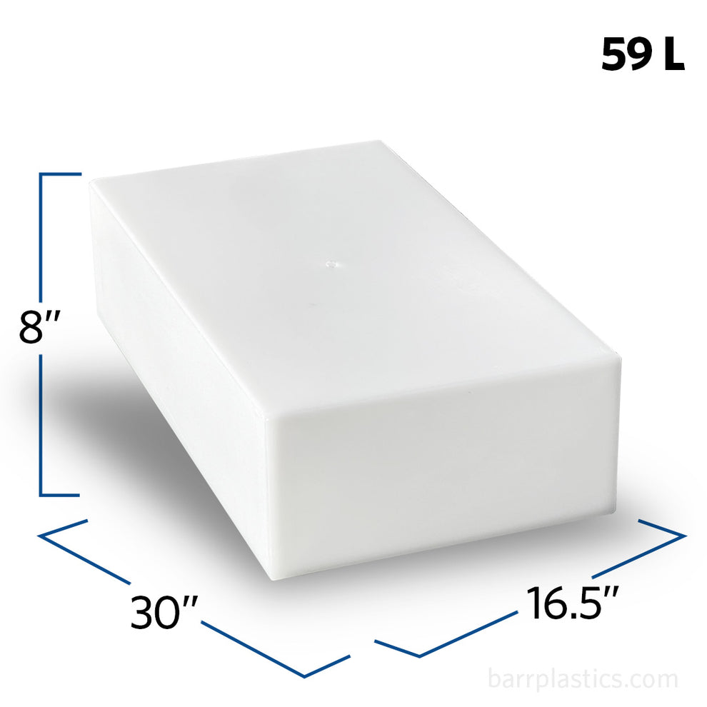 16 Gallon Box Shaped Tank | T13HW | BARR Plastics