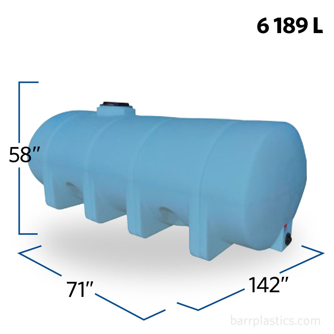 Tank Legs 1635 Gallon HDPE Horizontal Elliptical Leg Tank | 40388 | BARR Plastics