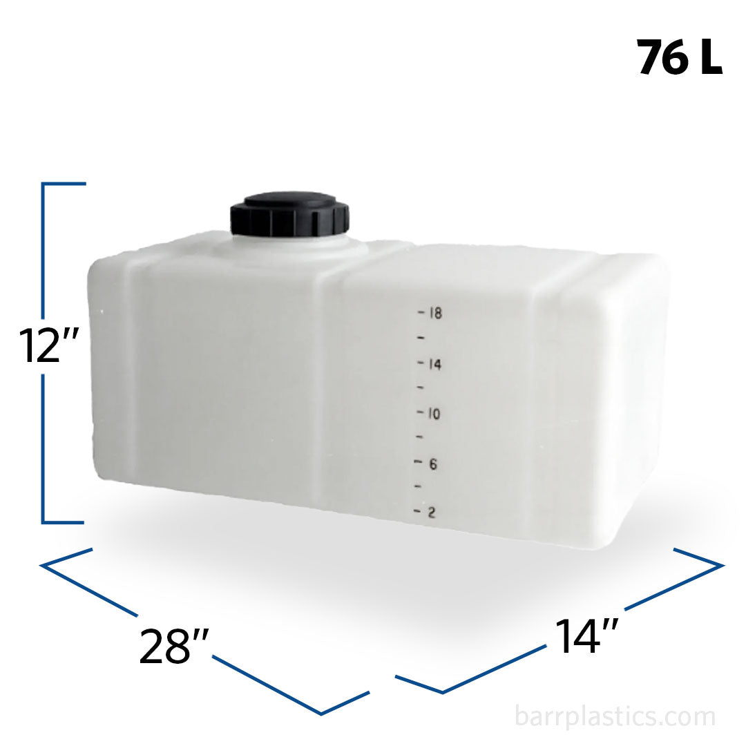 20 Gallon Plastic Rectangle Horizontal Applicator | SP0020-LC | BARR ...