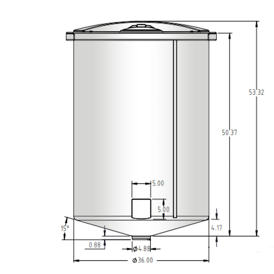 Cone Container Sample Cone Bottom Tanks – BARR Plastics