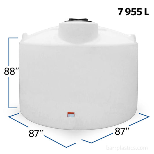2100 Gallon Plastic Vertical Liquid Storage Tank | 41931