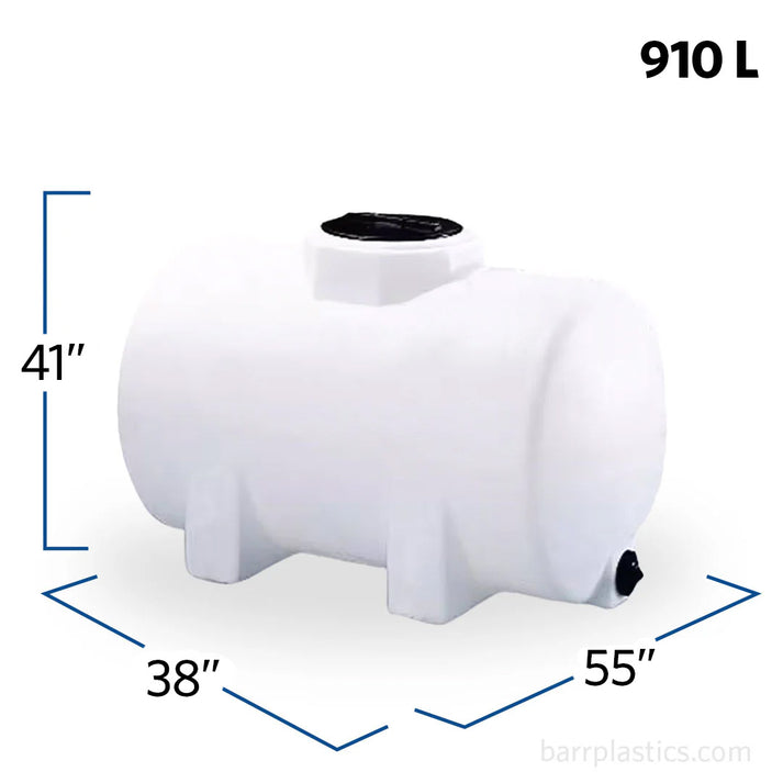 240 Gallon Plastic Horizontal Leg Tank | 41943 | BARR Plastics