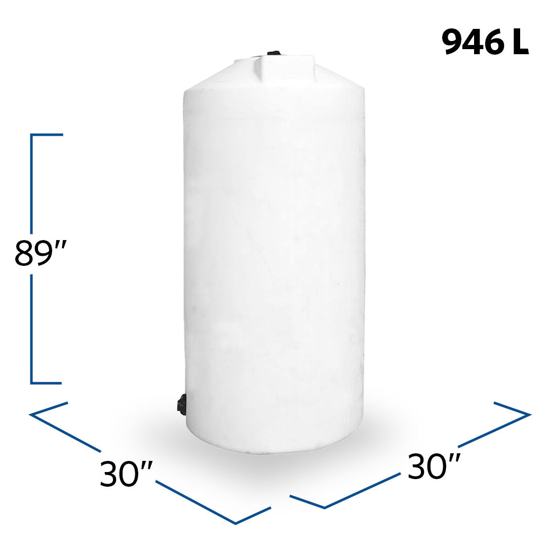 41854 250 Gallon Plastic Vertical Liquid Storage Tank | 41854 | BARR Plastics ...