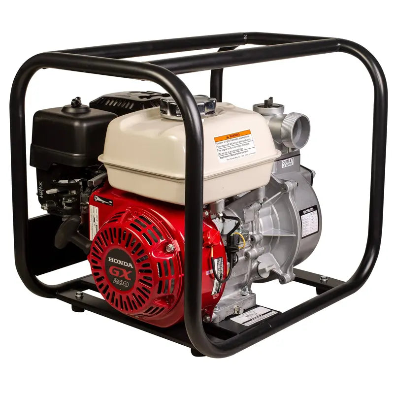 2" Water Transfer Pump Gas-Powered Pump with 6.5HP Honda GX200 Engine 158 GPM   | WP-2065HL