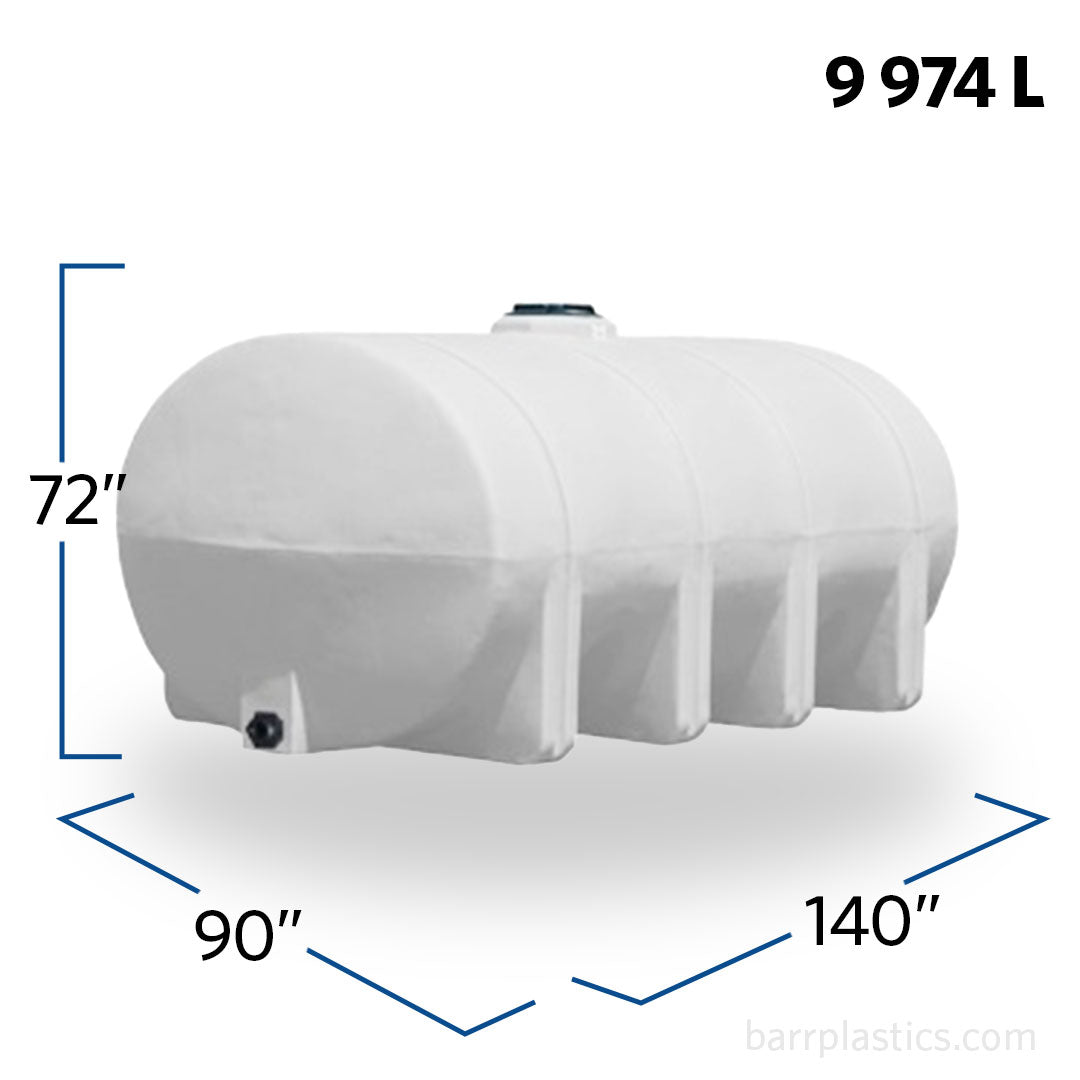 Tank Legs 2635 Gallon Horizontal Elliptical Leg Tank | 40547 | BARR Plastics