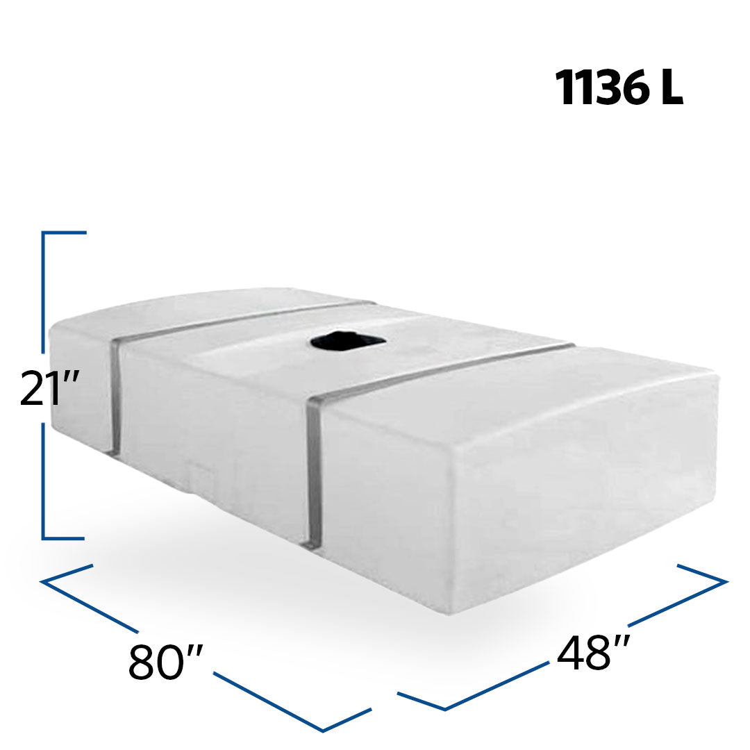 300 Gallon Low Profile Rectangular Tank | LP0300-RT | BARR Plastics