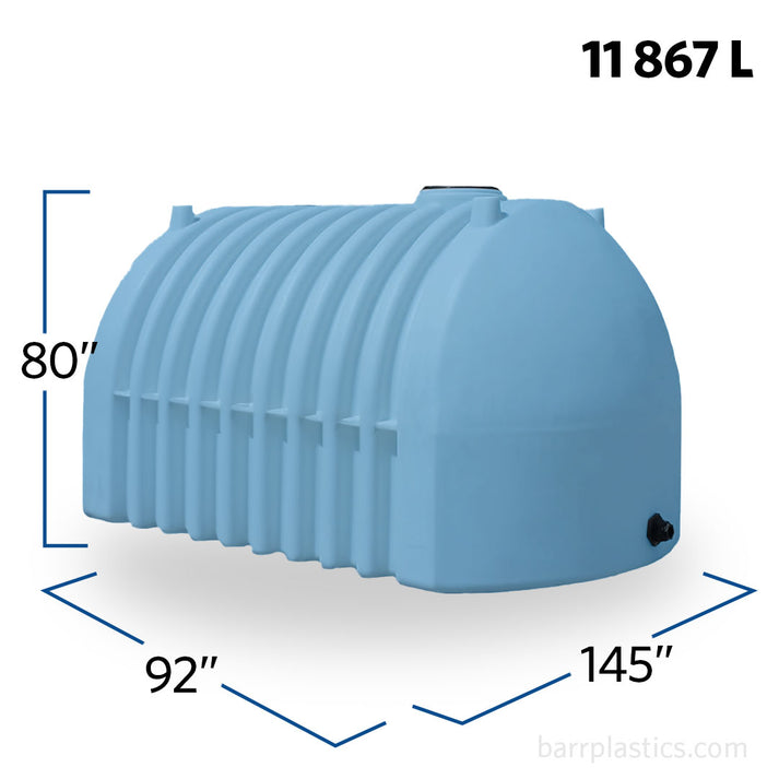 3182 Gallon HDPE Specialty Elliptical Tank | 44430 | BARR Plastics