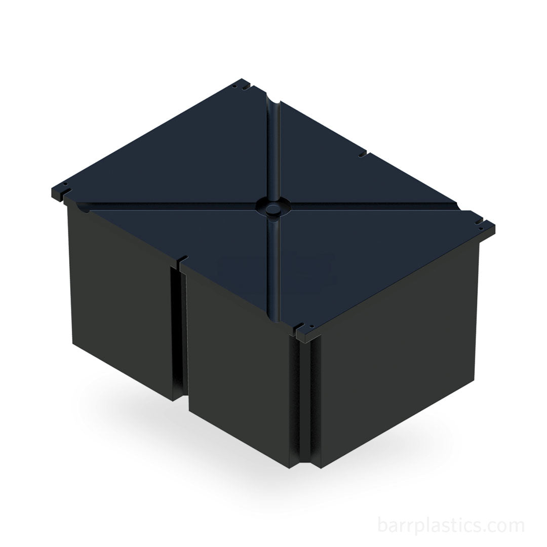 3 Foot Wide Molded Foam Filled Plastic Dock Floats
