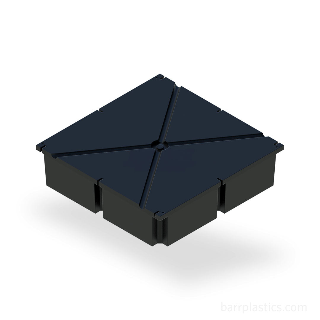 48" X 48" X 12" Dock Float BD484812 BARR Plastics