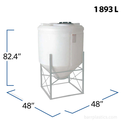 500 Gallon 45 Degree Cone Bottom Tank | 43850