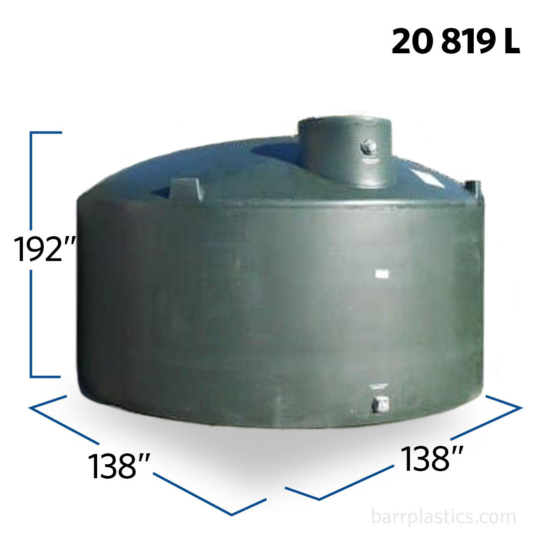 550 Gallon Plastic Vertical Water Storage Tank | 40864 | BARR Plastics