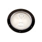 6" Clear Inspection Plate with Black Rim | DP60-BC