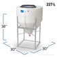 60 Gallon 60 Degree Plastic Cone Bottom Inductor Tank | INFD60-30