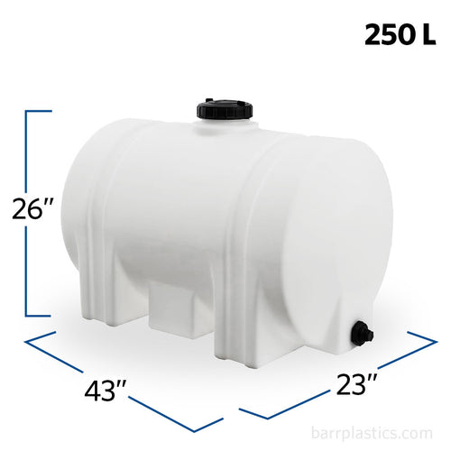 65 Gallon Plastic Horizontal Leg Tank | 41939